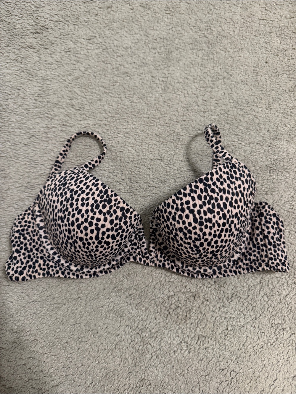 Shade & Shore Leopard Push-Up Swim Bra